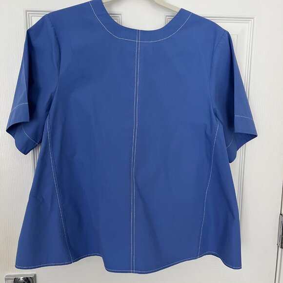 Anthropologie Maeve Short-Sleeve Swing Blouse - Picture 4 of 7